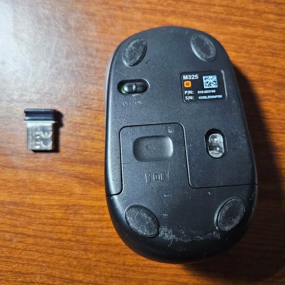 Logitech M325 Wireless Optical Mouse Red Compact USB Unifying Receiver